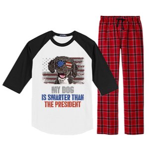 My Spanish Water Dog Smarter Than President Gift Raglan Sleeve Pajama Set