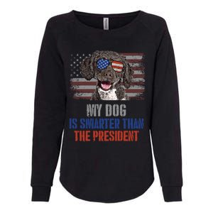 My Spanish Water Dog Smarter Than President Gift Womens California Wash Sweatshirt