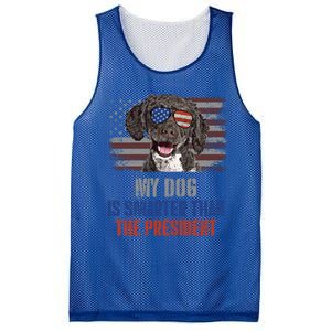 My Spanish Water Dog Smarter Than President Gift Mesh Reversible Basketball Jersey Tank