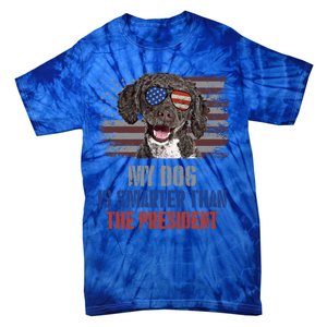 My Spanish Water Dog Smarter Than President Gift Tie-Dye T-Shirt