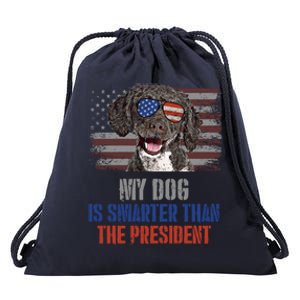 My Spanish Water Dog Smarter Than President Gift Drawstring Bag