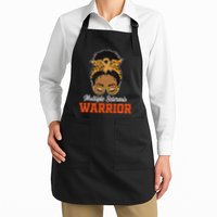 Multiple Sclerosis Warrior Messy Bun Ms Orange Ribbon Apron