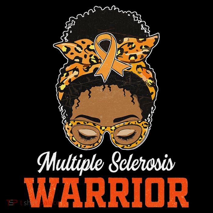 Multiple Sclerosis Warrior Messy Bun Ms Orange Ribbon Baby Bodysuit