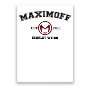 Maximoff Scarlet Witch Sweater Maximoff Est 1989 Poster