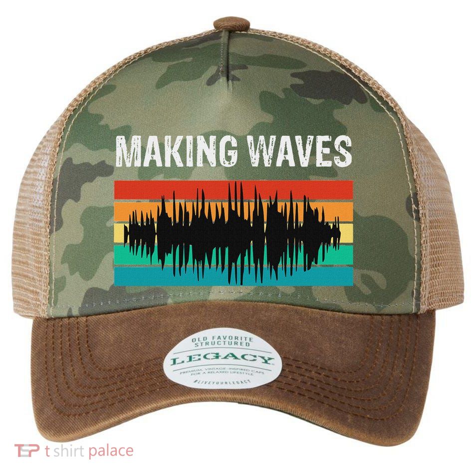 Making Sound Waves Beats Beat Makers Music Producer Legacy Tie Dye Trucker Hat