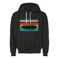 Making Sound Waves Beats Beat Makers Music Producer Garment-Dyed Fleece Hoodie