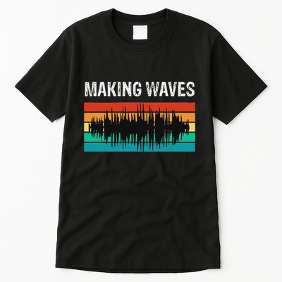 Making Sound Waves Beats Beat Makers Music Producer Tall T-Shirt