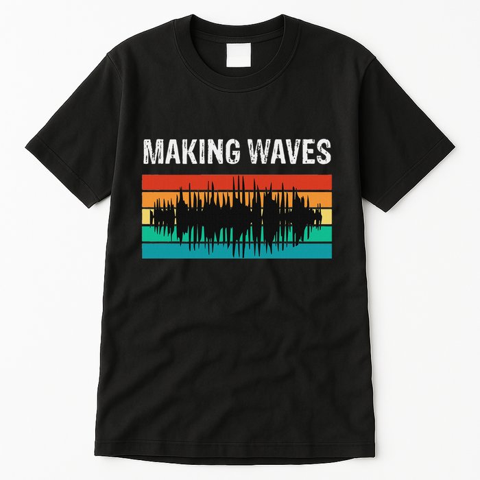 Making Sound Waves Beats Beat Makers Music Producer Tall T-Shirt