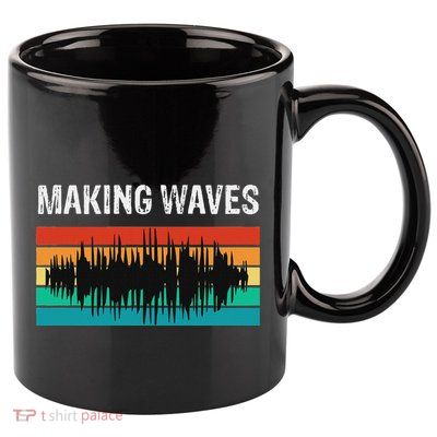 Making Sound Waves Beats Beat Makers Music Producer 11oz C Handle Ceramic Mug