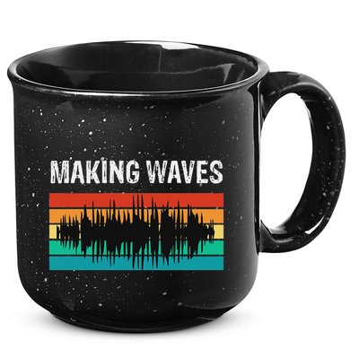 Making Sound Waves Beats Beat Makers Music Producer 15oz Campfire Ceramic Mug