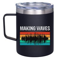 Making Sound Waves Beats Beat Makers Music Producer 12oz Stainless Steel Coffee Mug