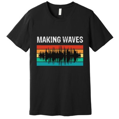 Making Sound Waves Beats Beat Makers Music Producer Premium T-Shirt