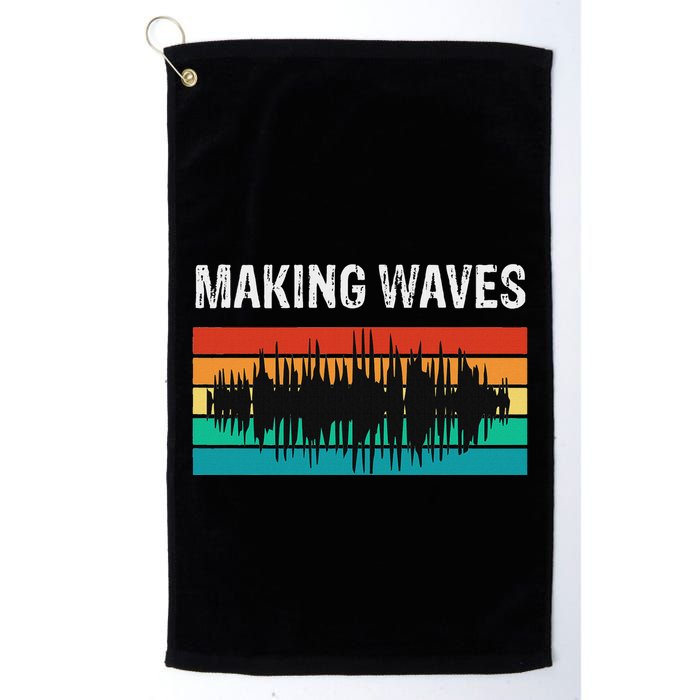 Making Sound Waves Beats Beat Makers Music Producer Golf Towel