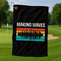 Making Sound Waves Beats Beat Makers Music Producer Golf Towel