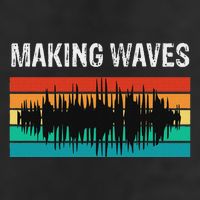 Making Sound Waves Beats Beat Makers Music Producer Golf Towel