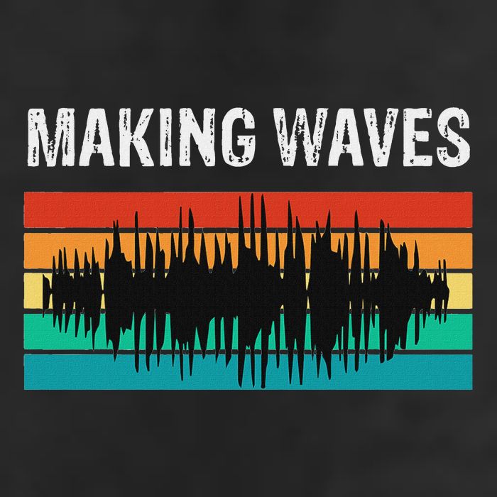 Making Sound Waves Beats Beat Makers Music Producer Golf Towel