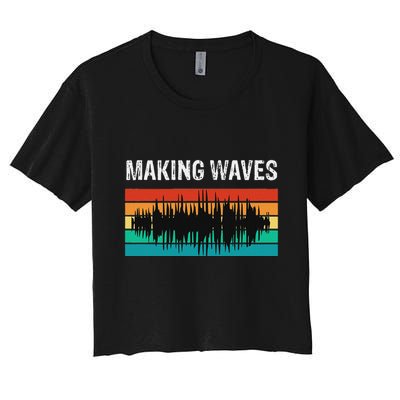 Making Sound Waves Beats Beat Makers Music Producer Crop Top