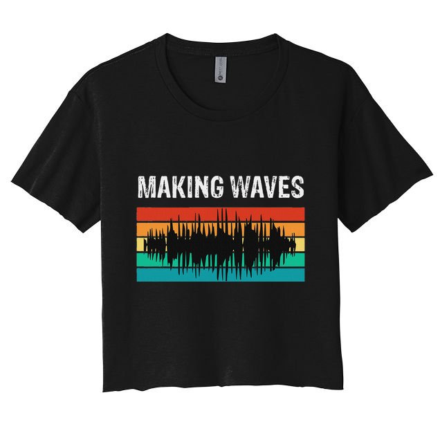 Making Sound Waves Beats Beat Makers Music Producer Crop Top