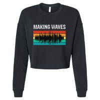 Making Sound Waves Beats Beat Makers Music Producer Cropped Pullover Crew