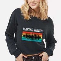 Making Sound Waves Beats Beat Makers Music Producer Cropped Pullover Crew