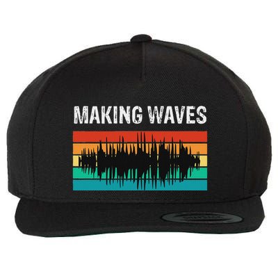 Making Sound Waves Beats Beat Makers Music Producer Wool Snapback Cap