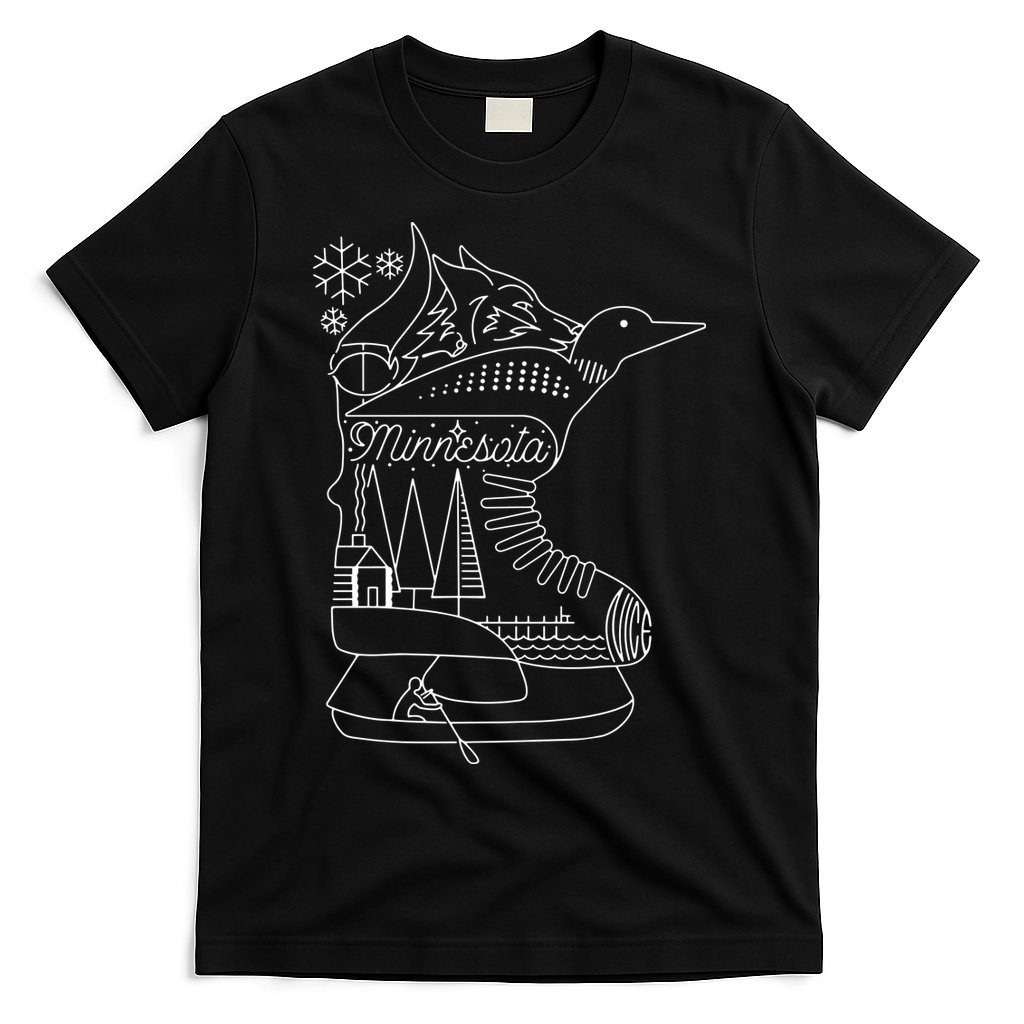 Minnesota State With Hidden Images T-Shirt