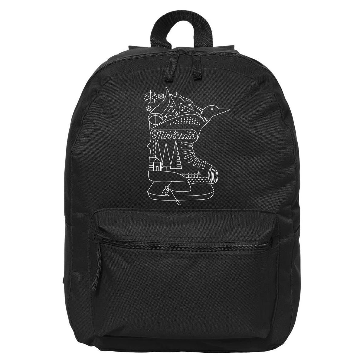 Minnesota State With Hidden Images 16 in Basic Backpack