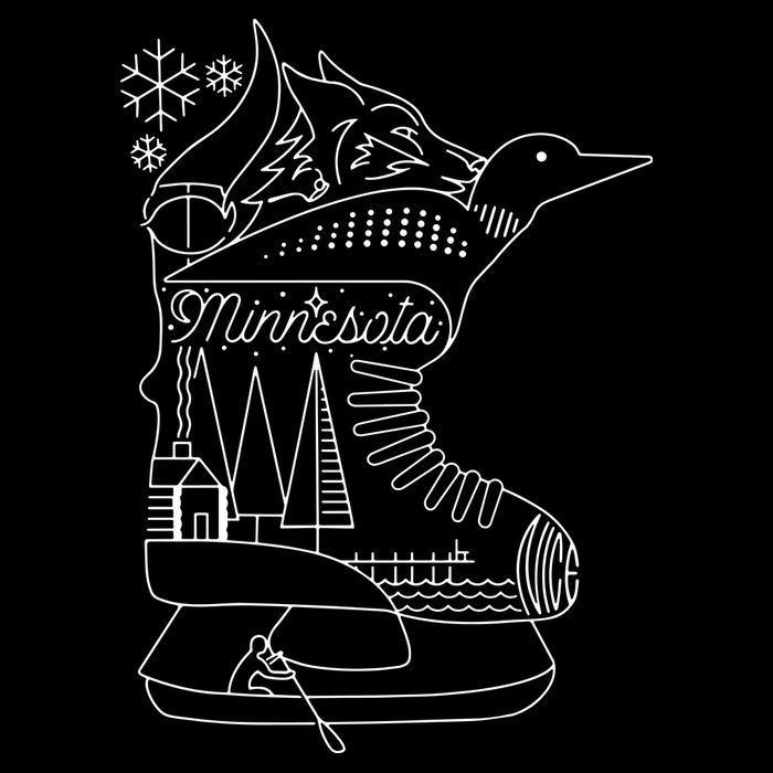 Minnesota State With Hidden Images 16 in Basic Backpack