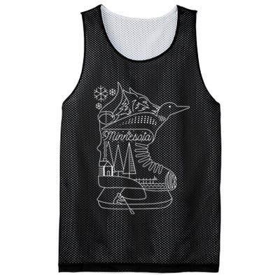 Minnesota State With Hidden Images Mesh Reversible Basketball Jersey Tank