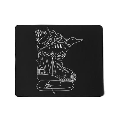 Minnesota State With Hidden Images Mousepad