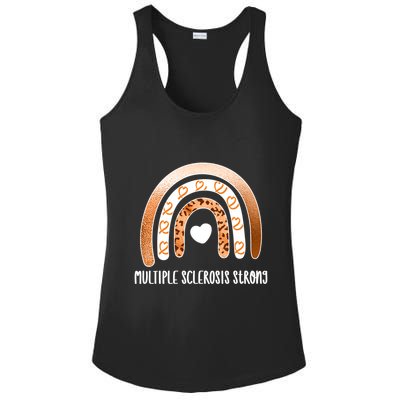 Multiple Sclerosis Warrior Orange Ribbon Ms Day Great Gift Ladies PosiCharge Competitor Racerback Tank