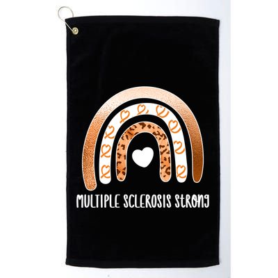 Multiple Sclerosis Warrior Orange Ribbon Ms Day Great Gift Golf Towel