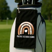 Multiple Sclerosis Warrior Orange Ribbon Ms Day Great Gift Golf Towel