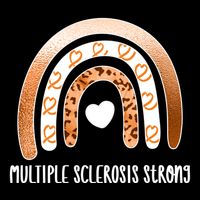 Multiple Sclerosis Warrior Orange Ribbon Ms Day Great Gift Cropped Pullover Crew