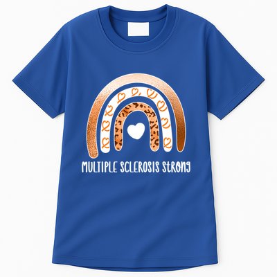 Multiple Sclerosis Warrior Orange Ribbon Ms Day Great Gift Tall T-Shirt