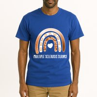 Multiple Sclerosis Warrior Orange Ribbon Ms Day Great Gift Tall T-Shirt