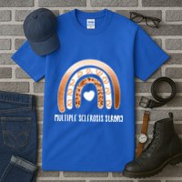 Multiple Sclerosis Warrior Orange Ribbon Ms Day Great Gift Tall T-Shirt
