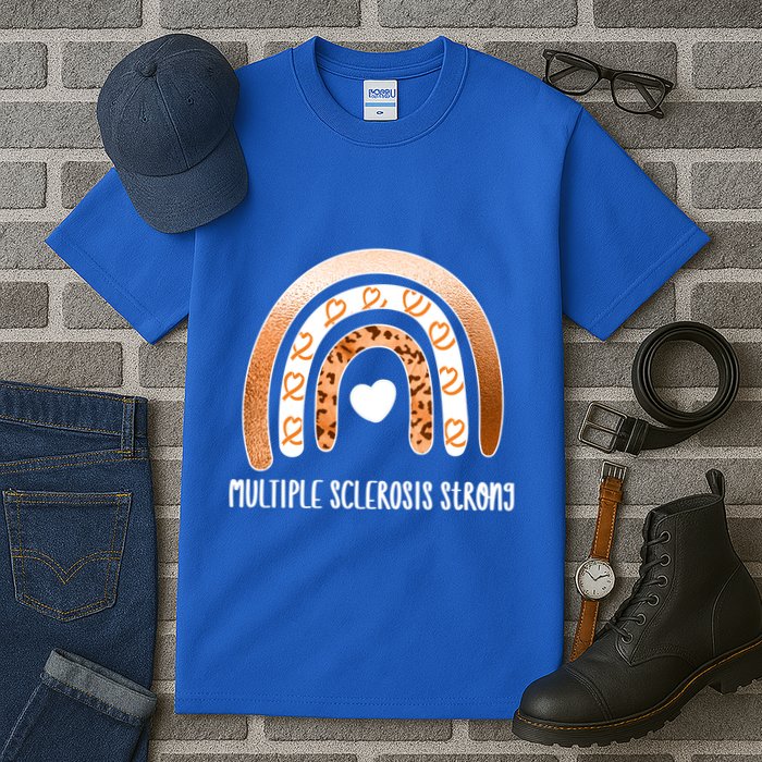 Multiple Sclerosis Warrior Orange Ribbon Ms Day Great Gift Tall T-Shirt