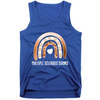 Multiple Sclerosis Warrior Orange Ribbon Ms Day Great Gift Tank Top