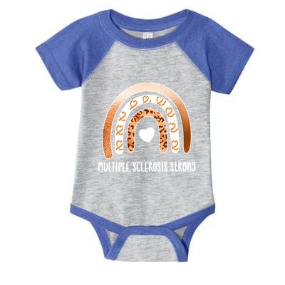 Multiple Sclerosis Warrior Orange Ribbon Ms Day Great Gift Infant Baby Jersey Bodysuit