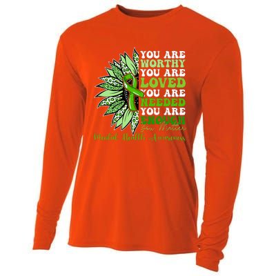 Motivational Support Warrior Mental Health Awareness Gifts Cooling Performance Long Sleeve Crew