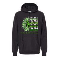 Motivational Support Warrior Mental Health Awareness Gifts Premium Hoodie