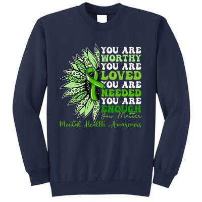 Motivational Support Warrior Mental Health Awareness Gifts Sweatshirt