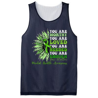 Motivational Support Warrior Mental Health Awareness Gifts Mesh Reversible Basketball Jersey Tank