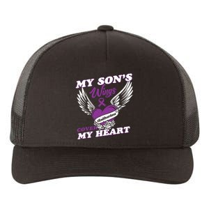 My Sons Wings Love Cover My Heart Gift Yupoong Adult 5-Panel Trucker Hat