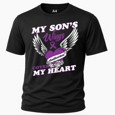 My Sons Wings Love Cover My Heart Gift Cooling Performance Crew T-Shirt