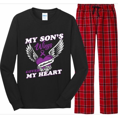 My Sons Wings Love Cover My Heart Gift Long Sleeve Pajama Set