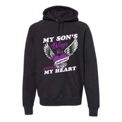 My Sons Wings Love Cover My Heart Gift Premium Hoodie