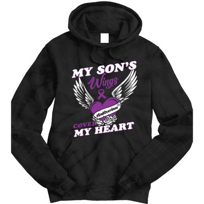 My Sons Wings Love Cover My Heart Gift Tie Dye Hoodie