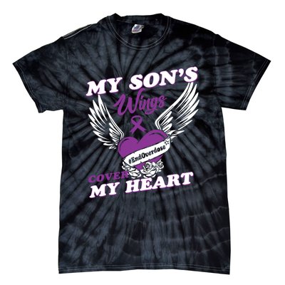 My Sons Wings Love Cover My Heart Gift Tie-Dye T-Shirt